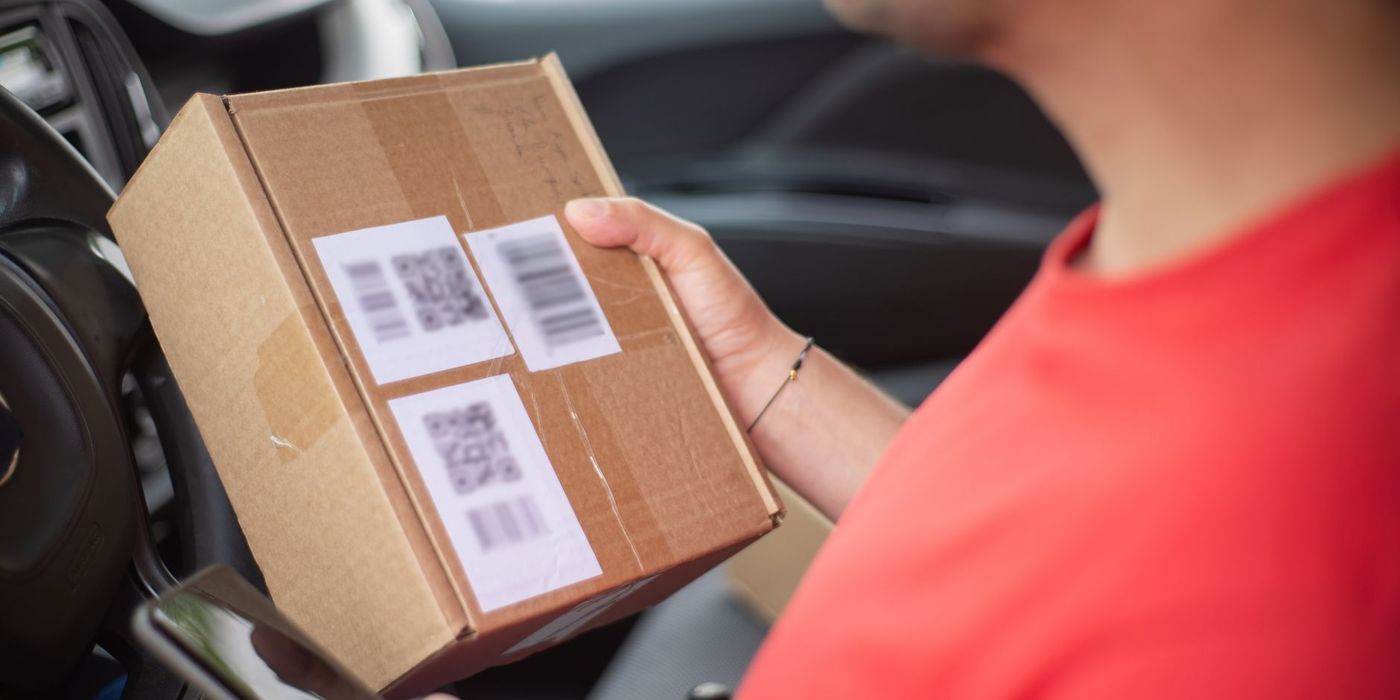 Scanning a QR code on a product package to verify it